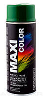 Акрилова фарба Maxi Color RAL6002 колір: зелений 400 мл.