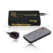 HDMI Switch/Splitter 3х2, HDMI Комутатор/розгалужувач 3х2, з пультом, фото 4