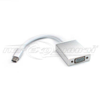 Адаптер USB Type-C to VGA, 10 см, фото 1