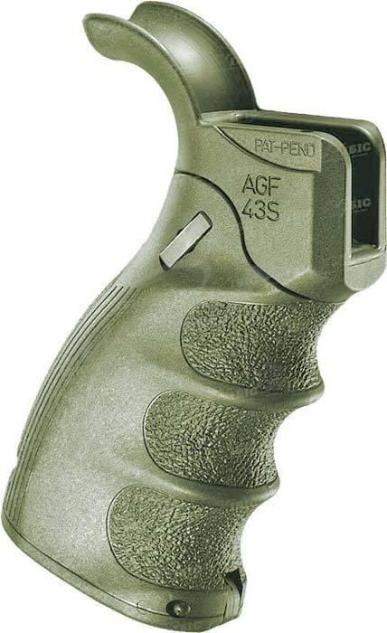 Пістолетна Рукоятка FAB Defense AGF-43S тактична складна для M4/M16/AR15. Колір - оливковий