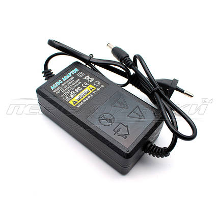 Імпульсний блок живлення 12 V 2 A (24 Вт), штекер 5.5х2.5 мм, 1 м (добру якість), фото 1