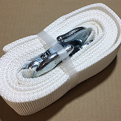 Трос буксирувальний 5 т. стрічка 50 мм. 5м. З гак, білий 1905802293