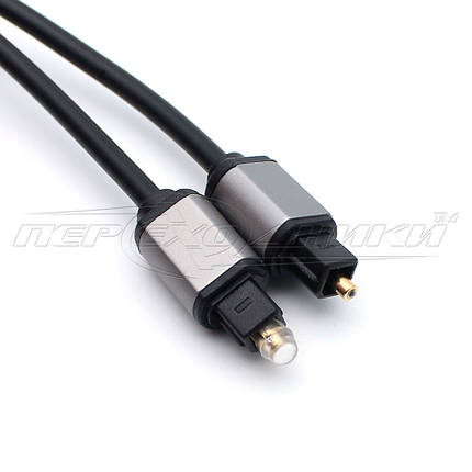 Кабель оптичний Toslink - Toslink (висока якість) New Design, 1 м, фото 2