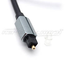 Кабель оптичний Toslink - Toslink (преміум якість) New Design, 3 м, фото 3