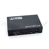 HDMI Splitter 1x4 v1.4,3D, 1080P, металл