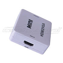 Конвертер HDMI to VGA +3.5 Audio + mini USB живлення, фото 6