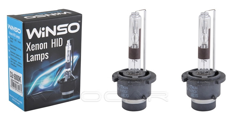 Лампи ксенонові WINSO XENON D2R 85 V 35 W PK32d-3 (к-т 2 шт.) 6000K