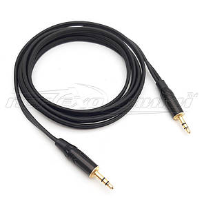 Аудіокабель AUX 3.5 mm jack HQ (висока якість), дві жили кожна в екрані, фото 3