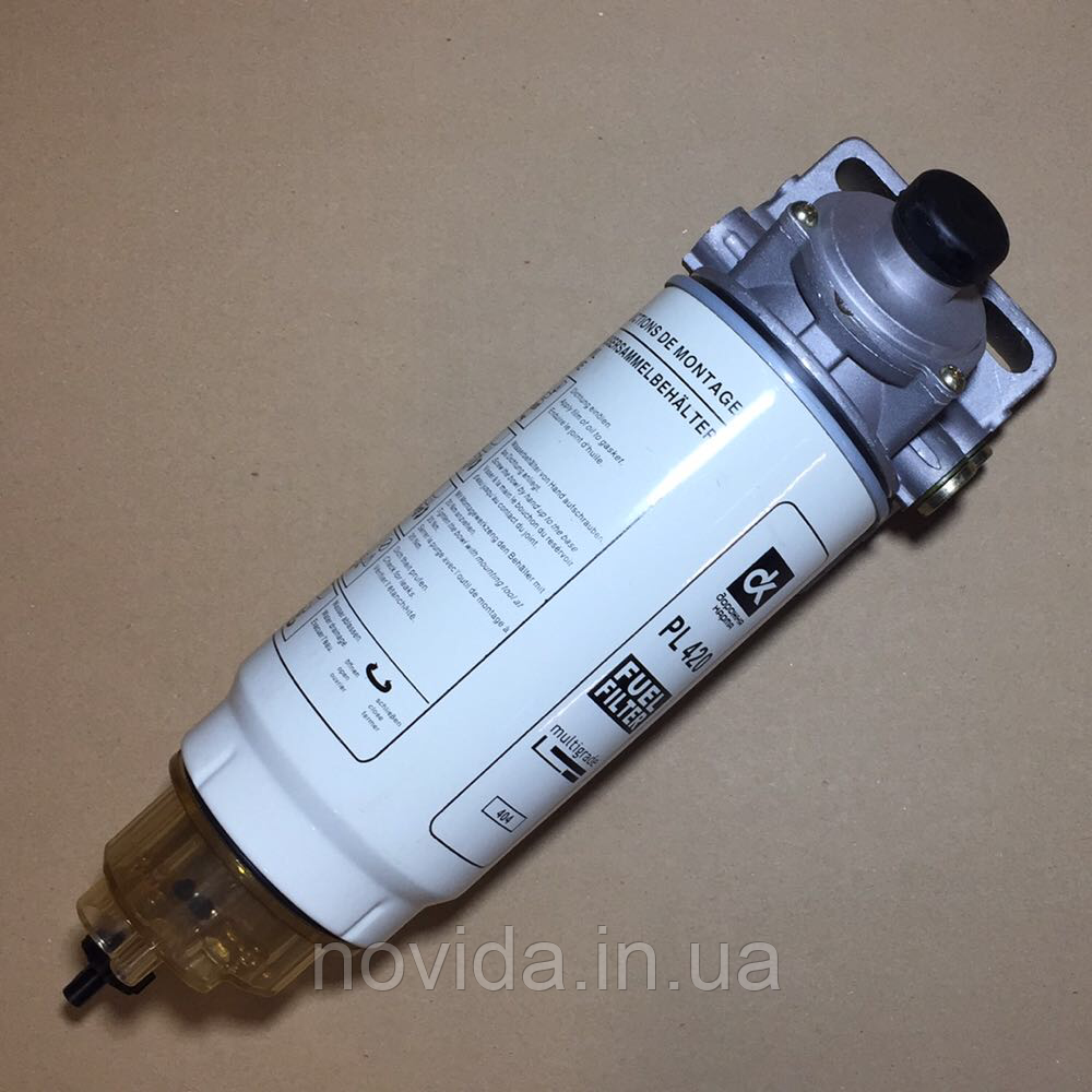Фільтр паливний з основою PL-420 (сепаратор) (М16х1,5) КРАЗ, МАЗ, КАМАЗ, DAF, MAN. 1611653231/5711482218