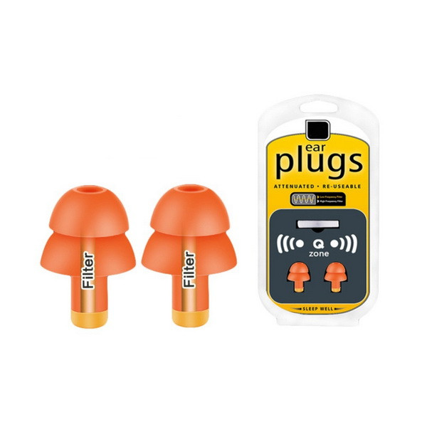Беруші для сну/протишумні вушні вкладки Quiet Zone Жовтогарячі