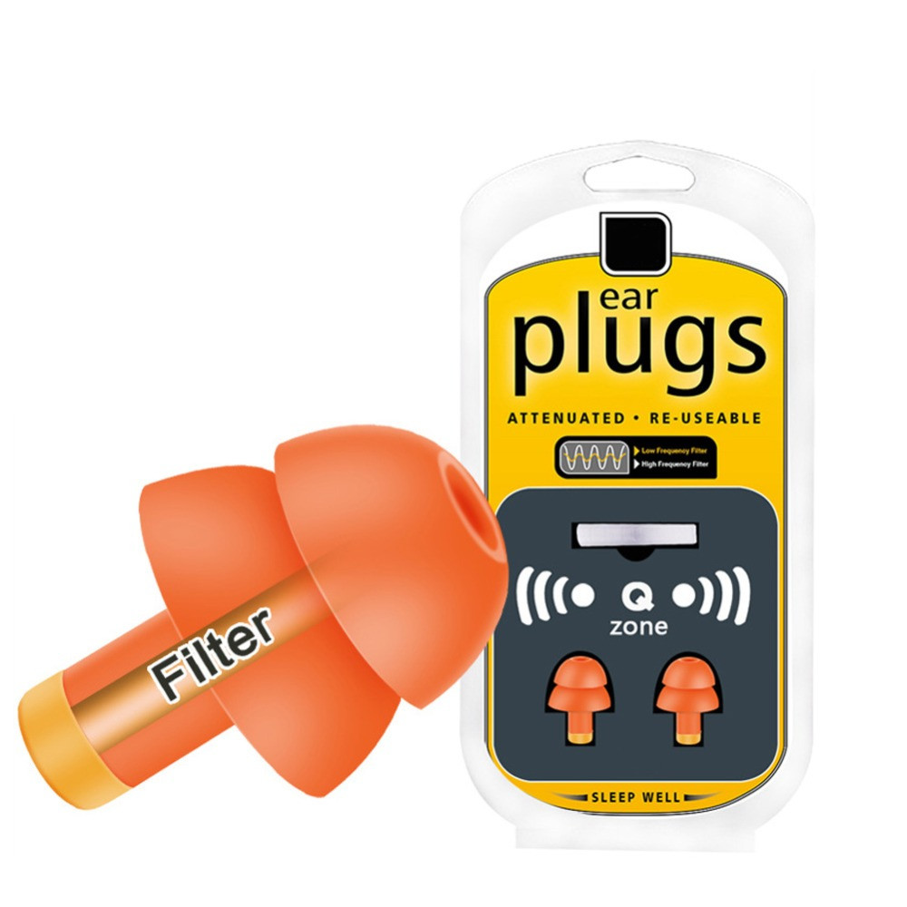 Протишумові вкладки/ Беруші для сну Qzone Orange