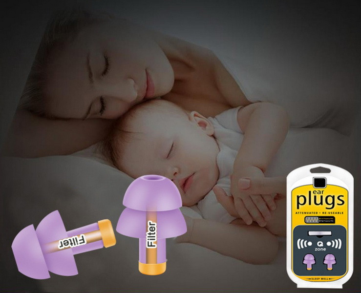 Беруші універсальні для сну, роботи Qzone Purple