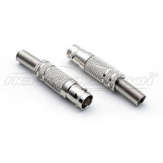 Роз'єм гніздо BNC під кабель із пружиною, Solder (пає)