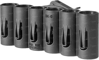 Патронташ FAB Defense на 6 патронів 20 кал. Колір - чорний,на планку Пикатинни