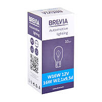 Автолампи Brevia W16W 12V 16W W2,1x9,5d (1шт)