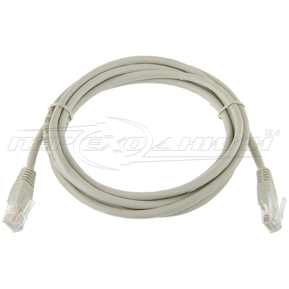 Патч-корд литий CAT5e UTP, RJ45, біметал, 2 м