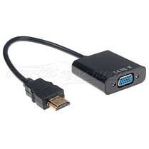 Конвертер HDMI to VGA +3.5 Audio + micro USB живлення, фото 3