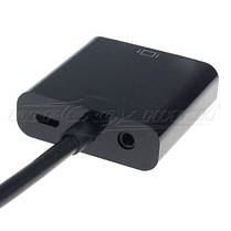 Конвертер HDMI to VGA +3.5 Audio + micro USB живлення, фото 6