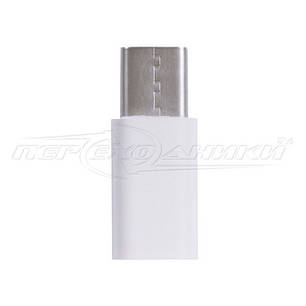 Перехідник micro USB 2.0 Female to USB Type-C, білий, фото 1