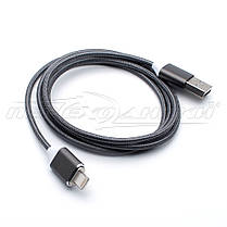 Магнітний кабель USB to Lightning, ганчірний кабель, 1 м, фото 6
