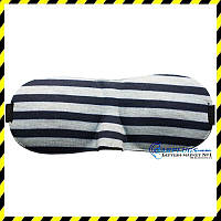 3D окуляри для сну Silenta, сірий колір зі смужками!  3D маска для сну. Суперм'яка!