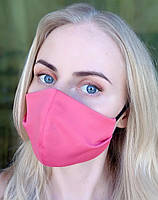 Защитная маска на лицо многоразовая тканевая Silenta Rose Pink