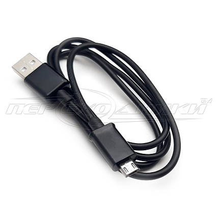 Кабель USB 2.0 - micro USB (економ якість), 1м чорний, фото 2