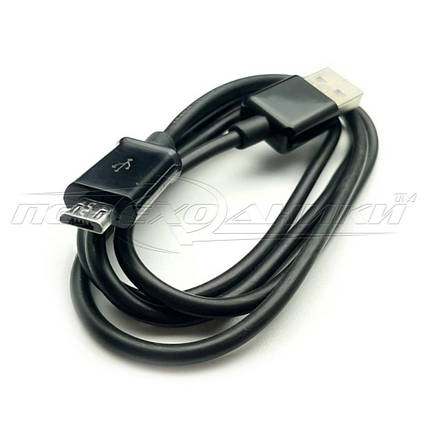 Кабель USB 2.0 - micro USB (економ якість), 1м чорний, фото 2