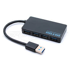 Super Speed USB 3.0 HUB, Support 2 Тб HDD, на 4 порти, чорний