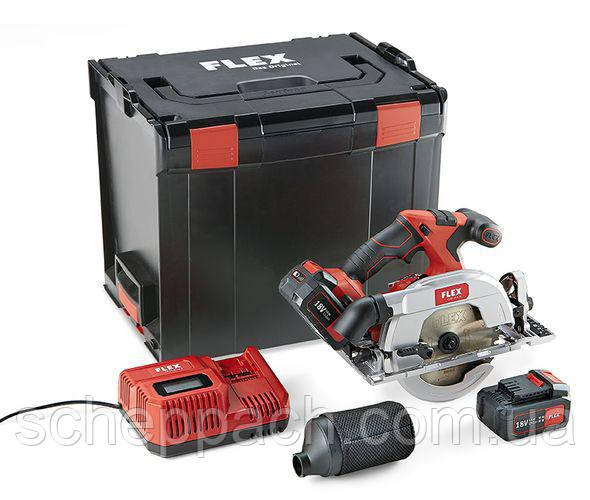 Акумуляторна ручна дискова пила FLEX CS 62 18.0-EC/5.0 Set, фото 1