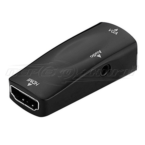Конвертер HDMI Female to VGA + 3.5 Audio