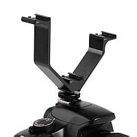 Кронштейн/тримач Alitek V-подібний для встановлення 3 пристроїв (світла, мікрофона, спалаху) (450040)