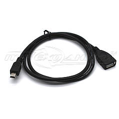 Кабель OTG USB - mini USB, 0.8 м