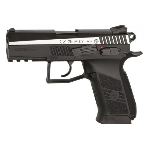 Пістолет пневм. ASG CZ 75 P-07 Blowback! 4,5 мм вставка нікель