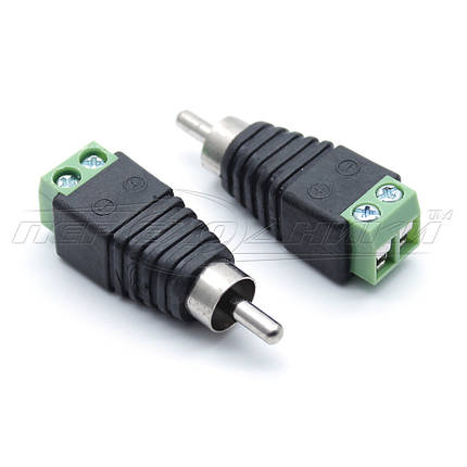 Роз'єм штекер RCA з клемною колодкою, фото 1