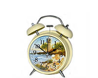 Часы Ангелочек в стиле Прованс с будильником