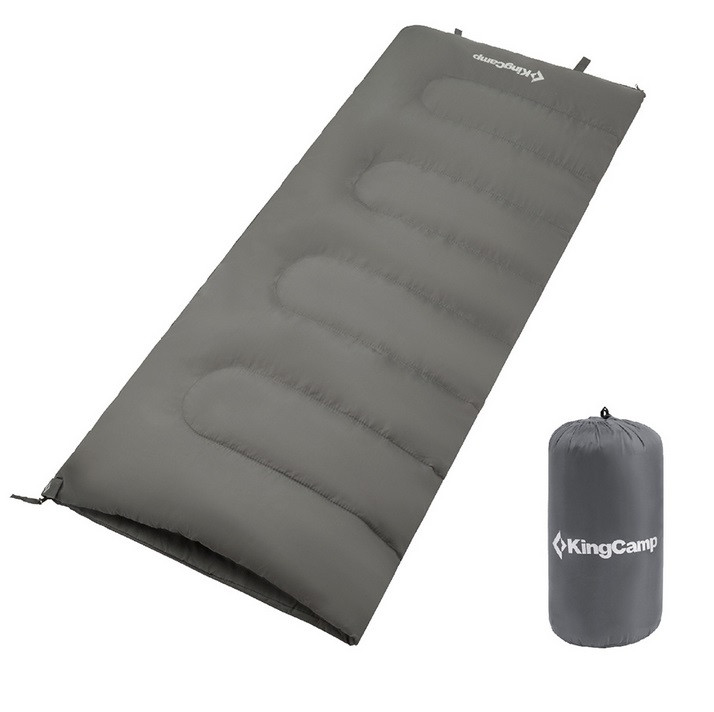 Спальник KingCamp Oxygen (KS3122) (grey, ліва)