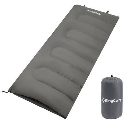 Спальник KingCamp Oxygen (KS3122) (grey, ліва), фото 1