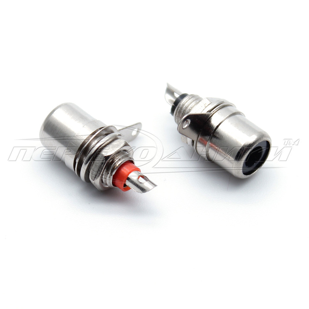 Роз'єм гніздо RCA монтажне (метал), Silver