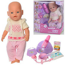 Пупс "Baby" з магнітною соскою (Warm baby) арт. 058 A-557
