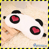 Маска для сну дитяча Perfect Панда Red Hearts