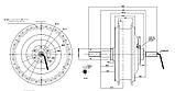 Мотор-колесо заднє MAC 36-48В 1000Вт, фото 3