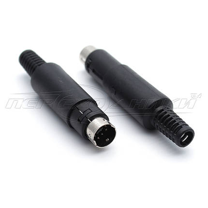 Роз'єм штекер mini DIN 7 pin на кабель (пластик), фото 1