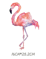 Термонаклейка Фламинго модный принт для футболки