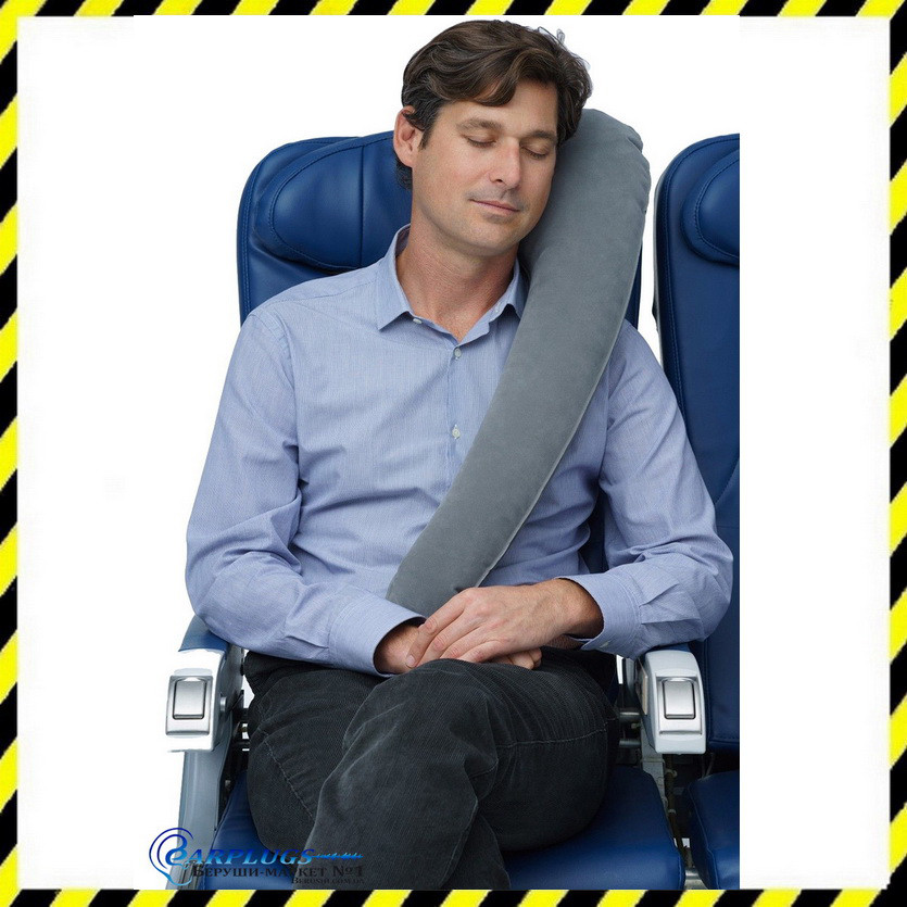 Дорожная надувная Подушка для путешествий с боковой поддержкой Silenta (grey)! - фото 1 - id-p533275336