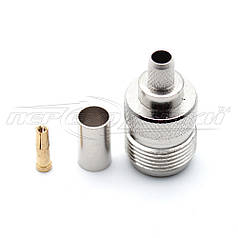 Роз'єм гніздо N під кабель RG-58, Crimp (обтискач)