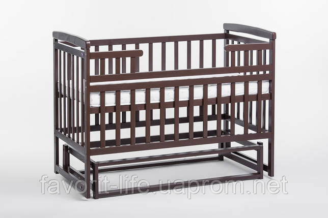 Дитяче ліжко трансформер Лодочка шоколад б/ящ. Дитячий Сон (59913), фото 2
