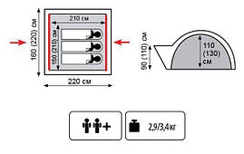 Намет Tramp Lite Wonder 3 тримісний, фото 2
