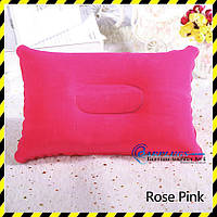 Дорожня надувна подушка прямокутної форми Silenta, rose pink