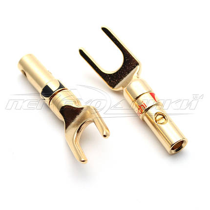 Штекер акустичний  типу вилка, метал (тип 2), фото 1